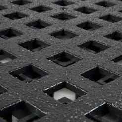 Wearwell ErgoDeck HD Open with Gritshield Black 18 x 18 Inch Tile Case of 10