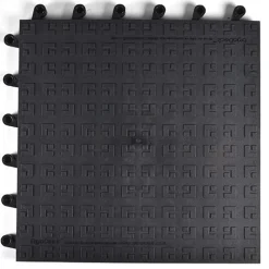 WearWell ErgoDeck HD Solid Black 18 x 18 Inch Tile Case of 10