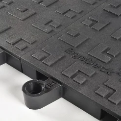 WearWell ErgoDeck HD Solid Black 18 x 18 Inch Tile Case of 10