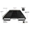 Wearwell Foundation Platform System Smooth 8Hx18Wx72L Inch Kit