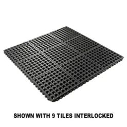 Wearwell 24/Seven CFR Perforated 3x3 Ft Mat