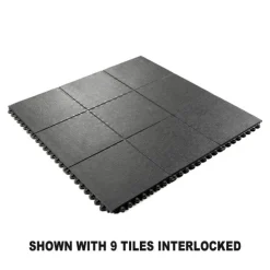 Wearwell 24/Seven GR Solid 3x3 Ft Mat