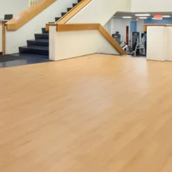 Woodflex Maple Vinyl Multi-Purpose Gym Flooring Full Roll 6.58 Ft. x 65.33 Ft.