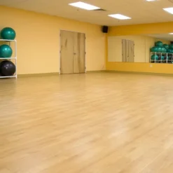 Woodflex Maple Vinyl Multi-Purpose Gym Flooring Full Roll 6.58 Ft. x 65.33 Ft.