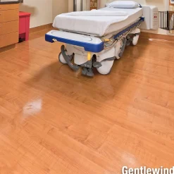 Wood Grain Natural Commercial Vinyl Flooring Roll 6x60 Ft