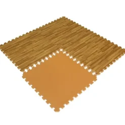Wood Grain Reversible Interlocking Foam Tiles Trade Show 20x30 Ft. Kit
