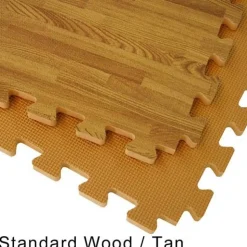 Wood Grain Reversible Interlocking Foam Tiles Trade Show 20x30 Ft. Kit